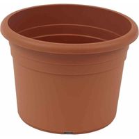 Topf CILINDRO Ø 70 x 49,2 cm, terracotta Rundes Kunststoffgefäß mit Bodenlöchern