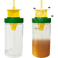 2 Pièces Piege a Mouche Interieur Exterieur, Fly Trap pour Attraper Les Mouches, Piège à Mouches des Fruits Piège à Moucherons Transparent pour Les Mouches des Fruits, Attraper Les Mouches