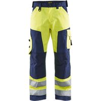 Blakläder Warnschutz-Bundhose, gelb / marineblau, Konfektionsgröße 28