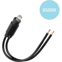Frutti elettrici compatibili con supporti Vimar Arké nero interruttore presa pulsante schuko deviatore Led spia bianco freddo