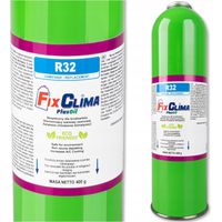 Gaz R32 pour recharge climatiseur domestique 400g – Améliore l'efficacité – Respectueux de l'environnement – Application simple et rapide