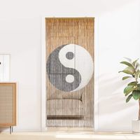 vidaXL Insect Door Curtain Multicolor 200 x 90 cm Bamboo