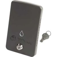 Whale Easi-Slide - Tapa para tomas externas, gris, con llave autocaravana, camper, vanlife