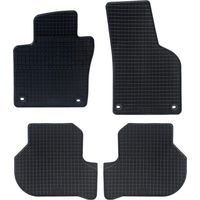 Lupex shop - Set da 4 tappetini in gomma per auto compatibili per Golf 5, adatto a tutte le stagioni, nero, sagomati anteriori e posteriori mod. KA5002