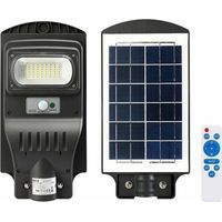 Lampione Stradale Faro Led 30w Solare External Luce Sensore Moviment Telecomando