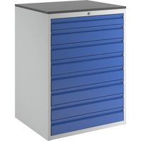 RAU, Armoire à tiroirs sur glissières télescopiques, hauteur