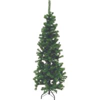 Weihnachtsbaumgrün schlank mit ineinandergreifender Struktur und Basis in Metall Sestrolie Superior Slim - h180 cm - 436 rami