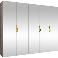 Armoire Hartford 631, Cachemire, 202x250x52cm, Portes d'armoire: Avec des charnières, Nombre d'étagères: 0