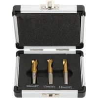 CSPARKV 3Pcs Foret à Dépointer, 6.5mm/8mm/10mm Foret Coupeur de Soudage par Points Ensemble Fraises à Dépointer pour Enlever les Joints de Soudure en Tôle
