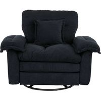 Chenille-360°-Drehfunktion-Sitzsessel im Oversized-Format für Lesen – Bequemer Akzentstuhl mit Unterstützungskissen, Polstermöbel Einzelsofa für Schlafzimmer, Wohnzimmer und Kinderzimmer