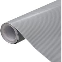 Films 4D de voiture 2 pcs Argenté 100x150 cm vidaXL