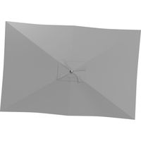 Toldo de recambio sombrilla 3x2 m ventilación superior protección UV 50+ gris