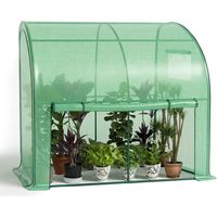 Vounot – Serre murale adossée 200x100x180 cm – Bâche en polyéthylène haute densité – Imperméable et anti-UV – Fixation avec attaches nylon