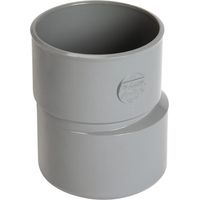 Nicoll – Réduction extérieure excentrée mâle-femelle Ø100/90 – PVC lisse pour évacuation – Classement feu NF-M1 – Conserve le fil d'eau en pose horizontale