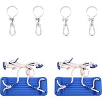 Sièges de balançoire avec cordes 2 pcs bleu 38x16 cm PE vidaXL