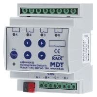 ACTIONNEUR DE GRADATION 4 PLIS 1-10V, RGBW POUR KNX MAISONS ET BATIMENTS INTELLIGENTS AUTOMATION MDT AKD-0410V.02