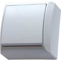 Interrupteur unipolaire, N/T IP20, blanc BIS