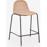 Sgabello alto da giardino impilabile in rattan sintetico Reiven SKLUM