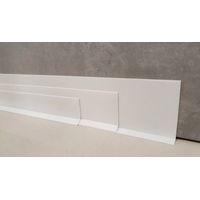 Plinthe souple autoadhésive en PVC Colle sèche professionnelle haute qualité de MadeInNature hauteur 50 mm, 70 mm ou 100 mm - Blanc - 50 mm - 20 mètres.