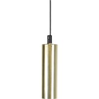 Lampenaufhängung Glans Kabel 3,5 m, E27, messing, schwarzes Kabel