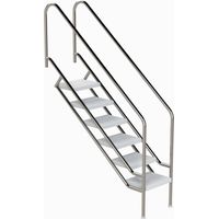 Eichenwald Pooltreppe Modell 08.1 Miami Beckentiefe 1599mm Ausladung 1538mm 6 ABS-Stufen