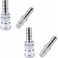 Tonchean – Quick-connect fitting for compressor – 2 x SH20 female, 2 x PH20 male – Corrosion-resistant nickel-plated iron – Quick and leak-proof connection