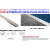 Tapajunta de Moqueta Inox Atornillable 100cm Tacos y Tornillos 7008 04