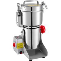 Mophorn Macina Spezie Elettrico Commerciale da 800 g, Polverizzatore in Acciaio Inossidabile ad Alta Velocità da 2100 W, ideale per Cereali Secchi, Spezie, Caffè, Mais e Pepe, Design Oscillante