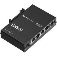 TeltonikaTeltonika TSW010 DIN Rain Switch 5 x Fast Ethernet (10/100) Supporto Power over Ethernet (PoE) Nero