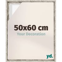 Your Decoration - Cadre flottant - Blanc Vintage - Cadre en caisse américaine pour toile sur chassis - MDF - Lyon