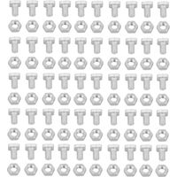 Eosnow 50pcs écrous en aluminium 50pcs boulons outil ensemble d'accessoires pour serre