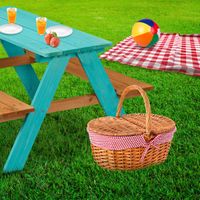 Table de pique nique en bois pour enfants avec bancs - bois de pin