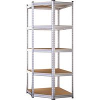 Heavy duty corner shelf 180x70x40cm 875kg capacity