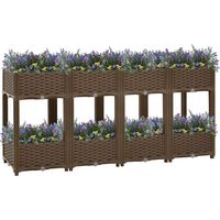 Lit surélevé-Jardinière surélevée-Bac de jardin surélevé 160x40x71 cm Polypropylène 703214