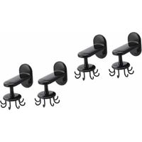 4 Pièces Crochet Pivotant À Huit Griffes Porte-Ustensile Rotatif Étagère Rotative De Cuisine Étendoir À Linge Mural Étendoir À Vêtements Mural Pivotants Égouttoirs