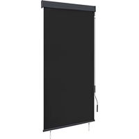 Vidaxl – Store roulant d'extérieur 100 x 250 cm – Tissu polyester respirant – Mécanisme à manivelle – Blocage des UV et de la chaleur