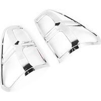 2pcs Garniture de Feu Arrière Chrome Cadre Décoratif Compatible Toyota Hilux Revo SR5 2015-2017