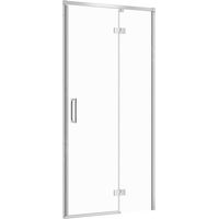 Cersanit Larga - Porte de douche 100x195 cm, droite, chrome/verre clair S932-117