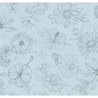 d-c-table® Tischdecke Manhattan Palmas 150 x 250 cm, grau Tischdecke