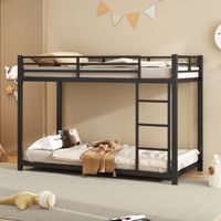 bett schlafbett platzsparend 90x200 Metall Etagenbett OKMYHOME