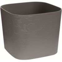 VASO TATTOO MOOD 40CM BEIGE SCURO PLASTECNIC