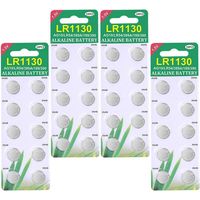 Lot de 40 piles bouton alcalines LR1130 AG10 1,5V – Durée de vie 3 ans – Compatible montres, jouets, alarmes – Excellente stabilité de tension – Yidomde