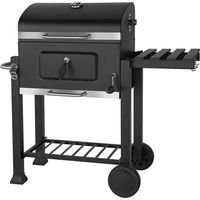 Aster MMG926 barbecue charbon noir avec thermomètre intégré