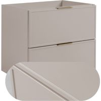 Rodan Waschbeckenunterschrank Slim 60 cm, Cashmere, 46 x 60 x 57 cm, wandhängend, 3 Grifffarben inklusive, feuchtraumgeeignet