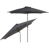 Ombrellone Rotondo Da Giardino 270cm Nero