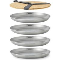 Ambition Ensemble Black Blum Assiettes Argenté 25.6 cm
