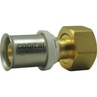 Raccord laiton multicouche écrou tournant femelle 20x27 pour tube diamètre 20mm