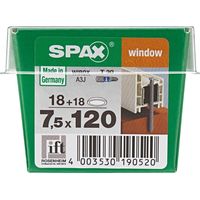 Spax Rahmenanker 7.5 x 120 mm TX 30 - 18 Stk. Schrauben- & Dübelsets
