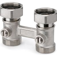 Gerades Modell, Zweirohr-H-Ventil mit 3/4"F-Anschlüssen APM 345CP 020 3/4" x 3/4" EK