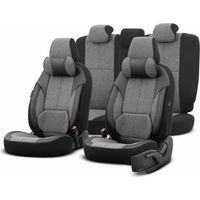 Juego de fundas para asientos de coche Otom Voyager 102, ahumadas, con 3 cremalleras.